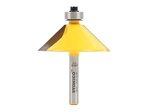 Yonico 13915q 45-Degree Chamfer Router Bit (1/4-Inch Shank)