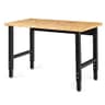 Goplus Adjustable Bamboo-Top Workbench (48 in)