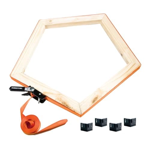 POWERTEC 72071 Adjustable Band Clamp, 15 ft, with Non-Marring Corners