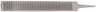 Nicholson Cabinet Rasp, Half-Round, Medium Cut, 10 in (17683N)