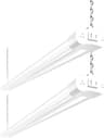 Hykolity 4 ft Linkable LED Shop Light, 4400 lm 5000K