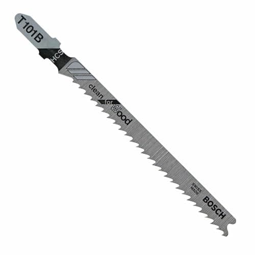 Bosch T101B Clean for Wood T-Shank Jig Saw Blades, 5-Pack