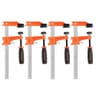 Jorgensen 6-Inch Steel Bar Clamp Set (4-Pack)