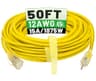Powgrn 50 ft 12/3 Outdoor Extension Cord, Lighted End