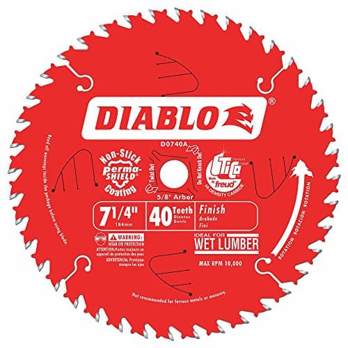 Diablo 7-1/4 in 40-Tooth Finish Saw Blade for Wood
