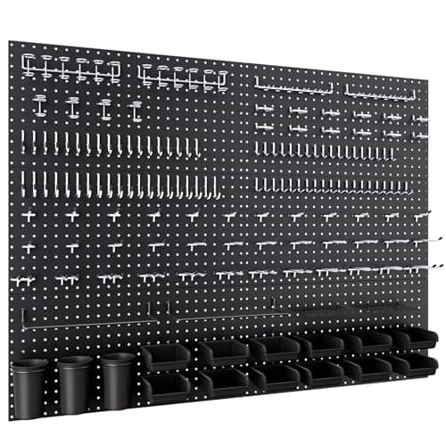 INCLY 48 x 36 in Metal Pegboard Kit with Hooks
