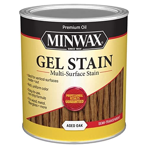 Minwax Gel Stain for Interior Wood Surfaces, 1 Quart (Aged Oak)