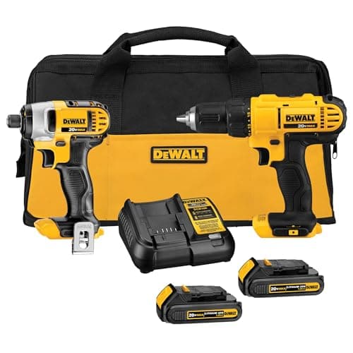 DeWalt DCK240C2 20V MAX Drill/Driver + Impact Driver Combo Kit