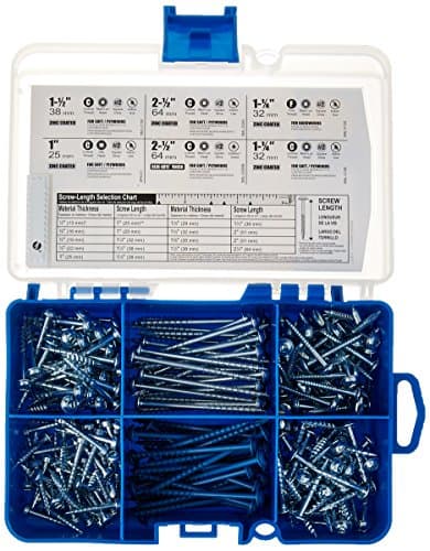 Kreg Pocket-Hole Screw Starter Kit (SK04), 260 screws
